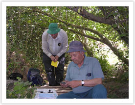 Prof. Starinsky and Dr. Spiro at work in 2007.